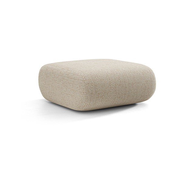 Krémovobiely ženilkový taburet Neo – Micadoni 