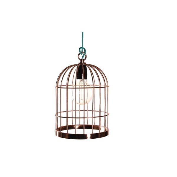 Medené závesné svietidlo Filament Style Bird Cage