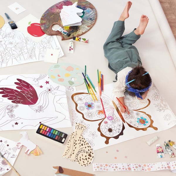 Omaľovánky Butterfly – Meri Meri-image-1