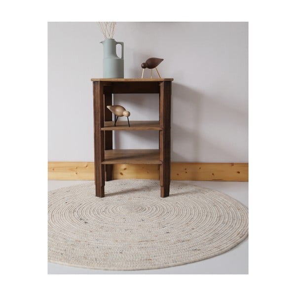 Krémový detský koberec ø 140 cm Neethu Avoine – Nattiot-image-2