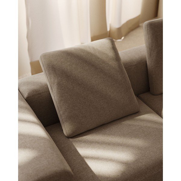 Béžový ženilkový vankúš na gauč Blok – Kave Home-image-1