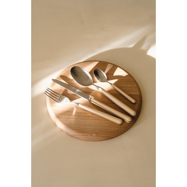 Svetložltý/v striebornej farbe antikoro príbor 4 ks pre 1 osobu Noli – noo.ma-image-2