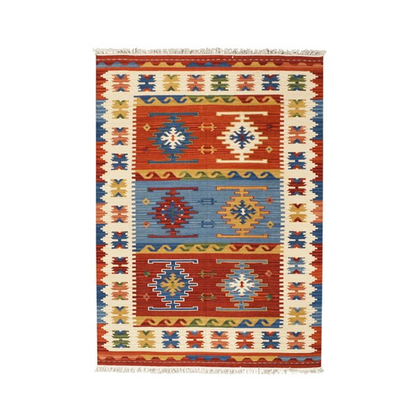 Ručne tkaný koberec Bakero Kilim Ishtar, 75 × 125 cm