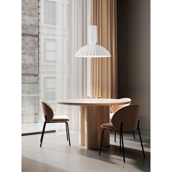 Biele kamenné závesné svietidlo ø 50 cm Ammos – Nova Luce-image-1