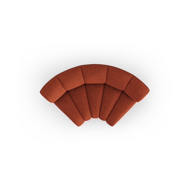 Ženilkový modul pohovky v tehlovej farbe (variabilný roh) Lupine – Micadoni-image-2