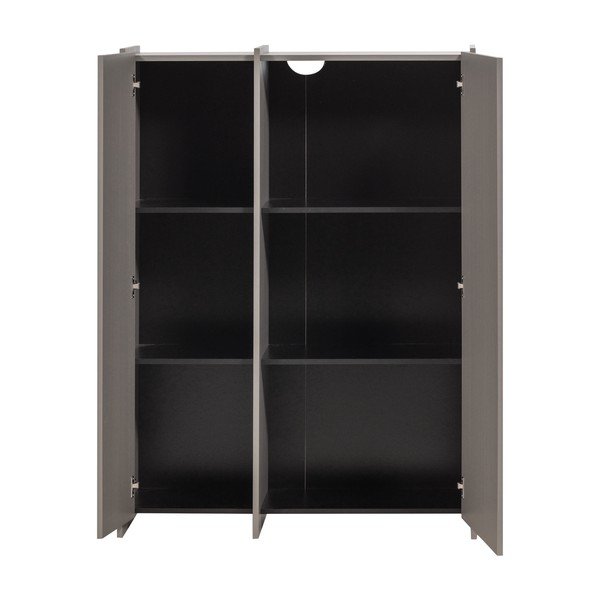 Sivá skrinka v dekore jaseňa 102x140x44 cm Brock – WOOOD-image-3