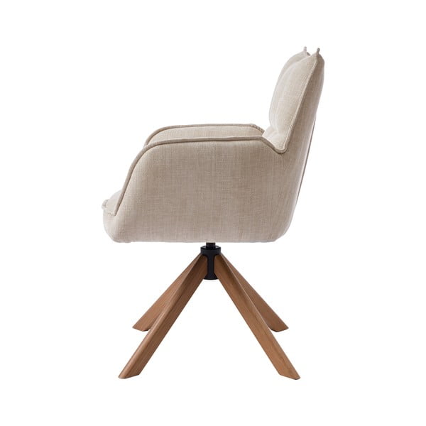 Krémovobiele čalúnené jedálenské kreslá v súprave 2 ks Marilla – Unique Furniture-image-2