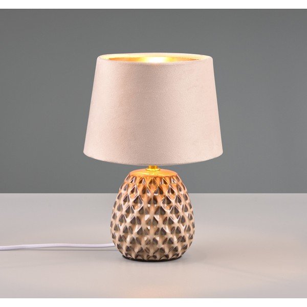 Béžová stolová lampa (výška 27 cm) Ariana - Reality-image-1