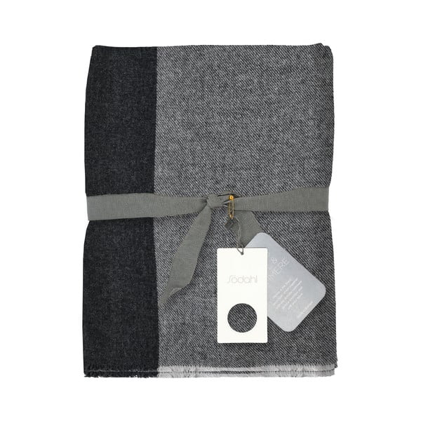 Sivá vlnená deka 130x200 cm Merino – Södahl-image-3