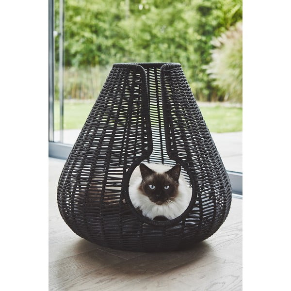 Antracitový pelech pre mačku ø 56 cm Perla Anthracite – MiaCara-image-4