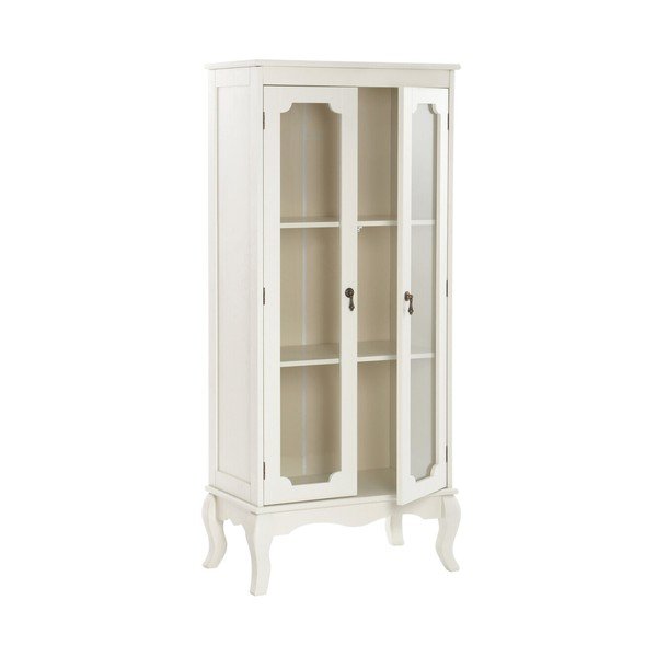 Biela vitrína 58x131x32 cm Marcella – Premier Housewares-image-2