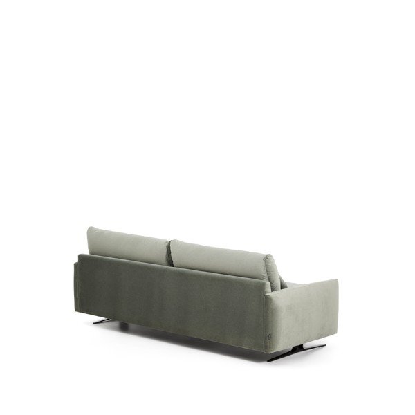Zelená zamatová pohovka 240 cm Veliro – Kave Home-image-4
