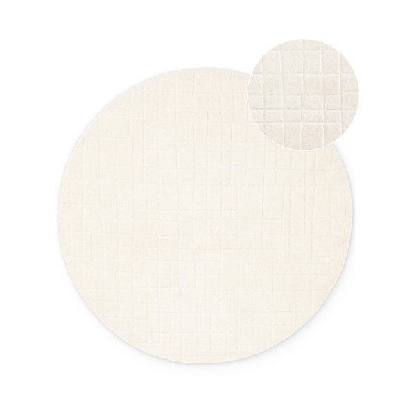 Krémovobiely vlnený okrúhly koberec ø 200 cm Kenso – Villeroy&Boch