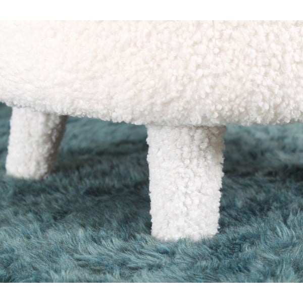 Biele detské kresielko z textílie bouclé Moouv – Artie-image-3