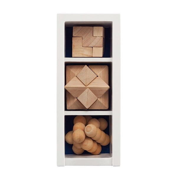 Súprava 3 drevených hlavolamov XD Design-image-1