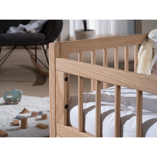 Postieľka z dubového dreva v prírodnej farbe 70x140 cm Forrest - Vipack-image-2