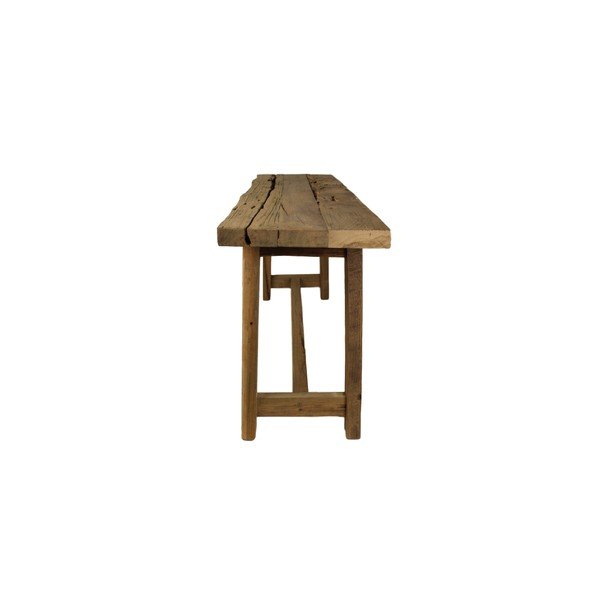 Lavica z teakového dreva HSM collection Rustical, dĺžka 100 cm-image-3