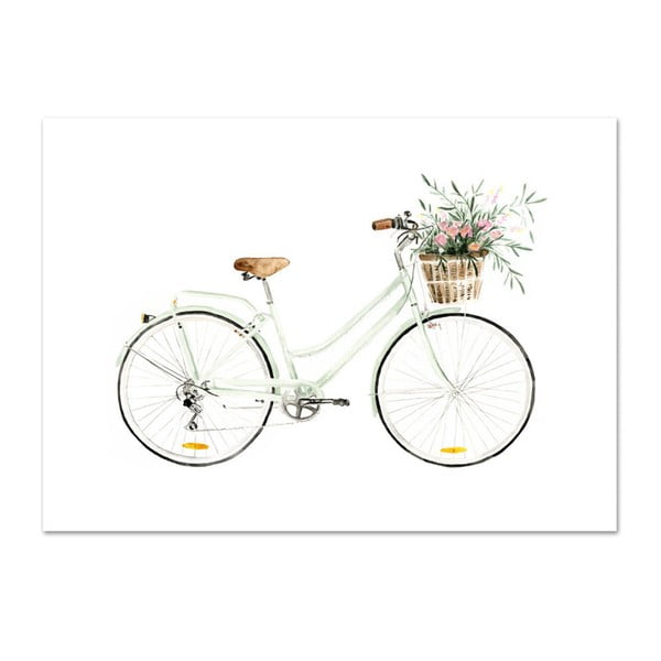 Plagát Leo La Douce Bicycle Love, 29,7 x 42 cm