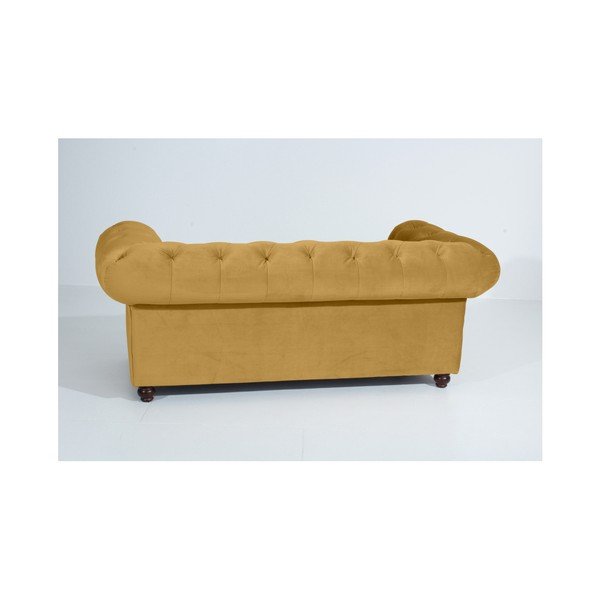 Žltá pohovka Max Winzer Orleans Velvet, 196 cm-image-2