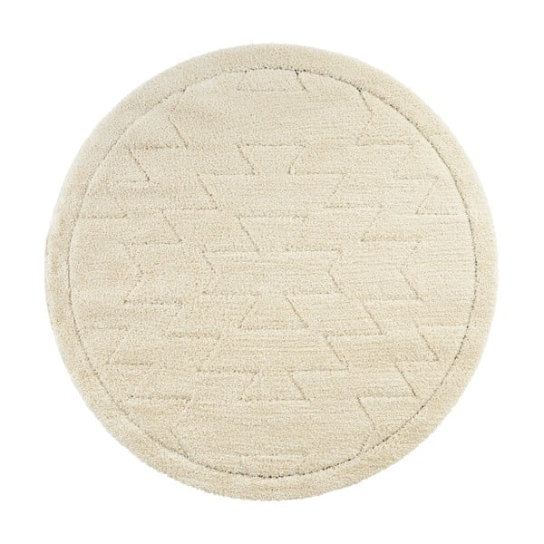 Krémovobiely koberec Mint Rugs Norwalk Cara, ø 160 cm