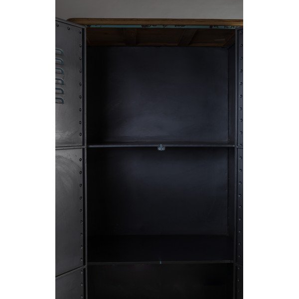 Tyrkysovomodrá kovová skriňa Dutchbone Rusty-image-1