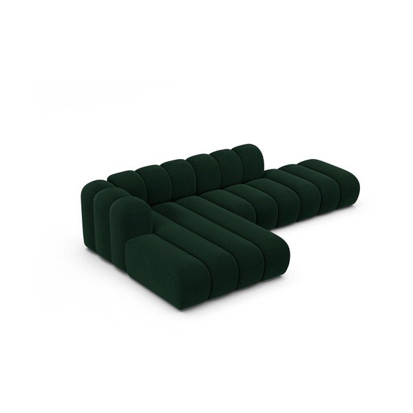 Tmavozelená rohová pohovka (ľavý roh) Lupine – Micadoni Home-image-2