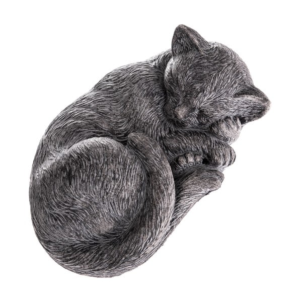Sivá dekorácia Dakls Sleeping Kitten