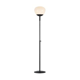 Čierna stojacia lampa Markslöjd Rise, výška 151 cm