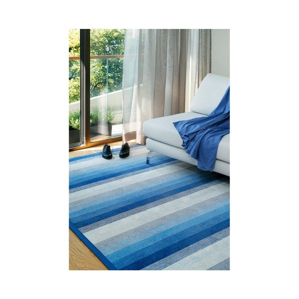 Modrý obojstranný koberec Narma Luke Blue, 160 x 230 cm-image-3