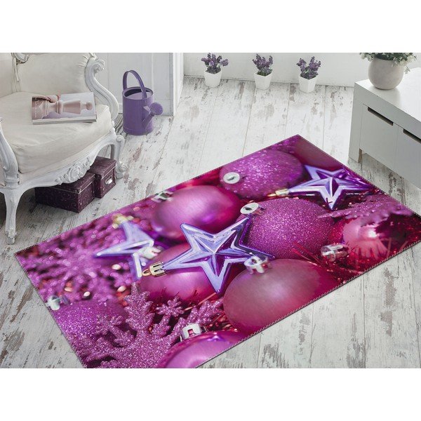 Vianočné obdobie Koberec Vitaus Purple Deco, 50 x 80 cm-image-1