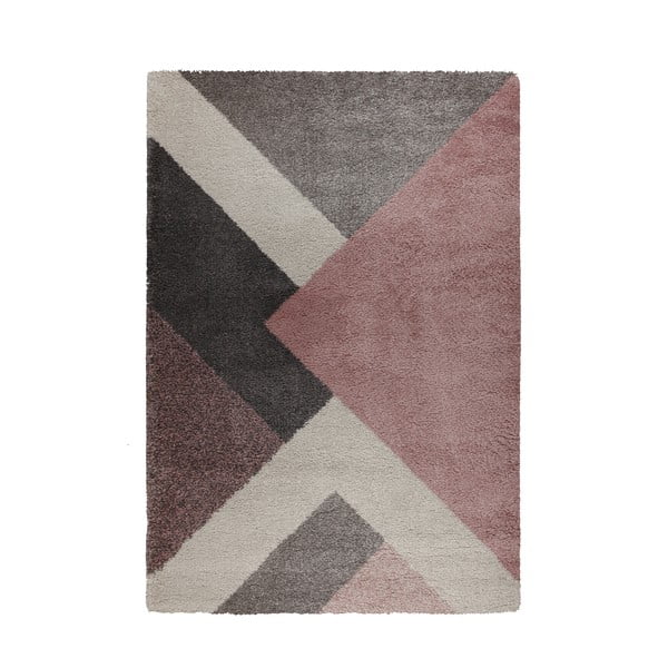 Ružovo-sivý koberec Flair Rugs Zula, 120 × 170 cm