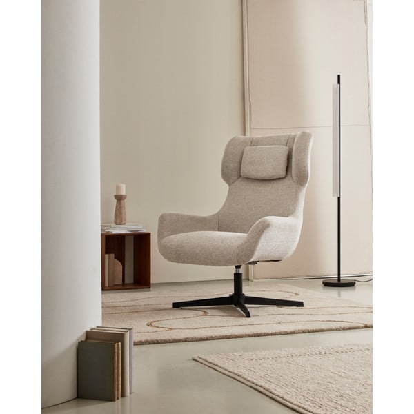 Béžové kreslo Zalina – Kave Home-image-1