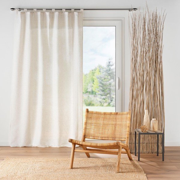 Krémovobiely záves 140x240 cm Pauline – douceur d'intérieur-image-1