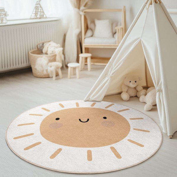 Prateľný detský koberec ø150 cm Sunny World – Mila Home-image-1
