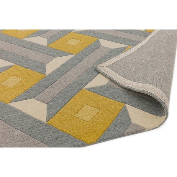 Sivo-žltý koberec Asiatic Carpets Motif, 160 x 230 cm-image-1