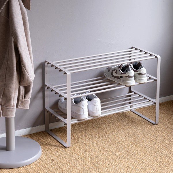 Taupe kovová skrinka na topánky 70x48,5x29 cm Rex – Spinder Design-image-2