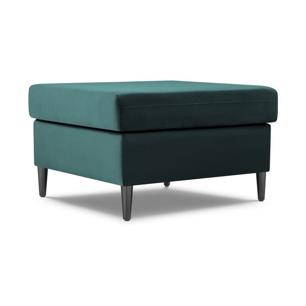 Zamatová podnožka v petrolejovej farbe Kyoto – Cosmopolitan Design-image-1