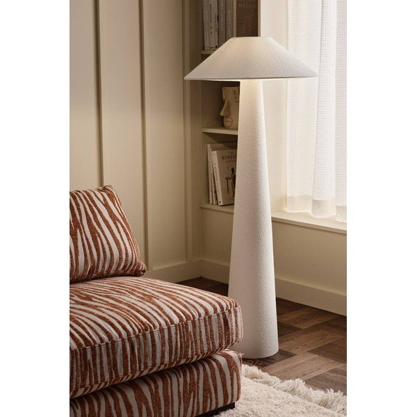 Biela látková stojacia lampa (výška  123 cm) Mila – Ellos Home-image-1