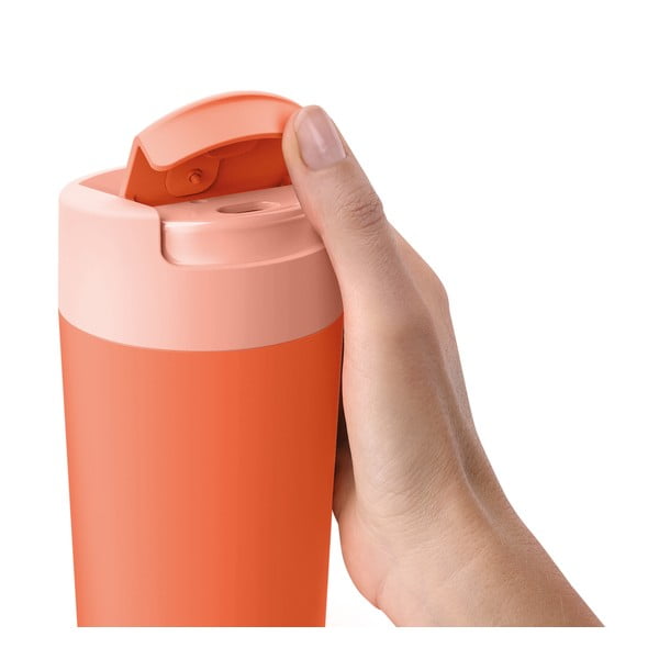 Oranžový cestovný hrnček 450 ml Sipp – Joseph Joseph-image-2