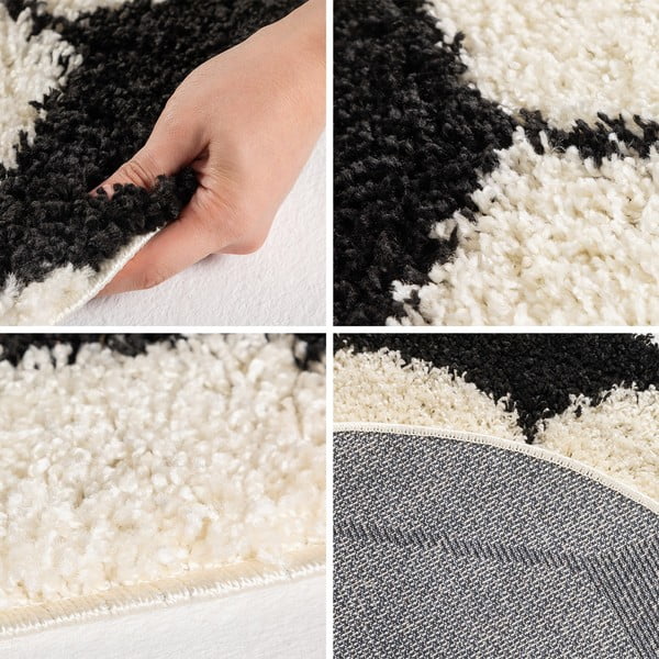 Čierno-krémový detský koberec ø 120 cm Fun – Ayyildiz Carpets-image-3
