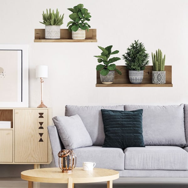 Samolepka na stenu 60x35 cm 3D effect Green Plants - Ambiance-image-2