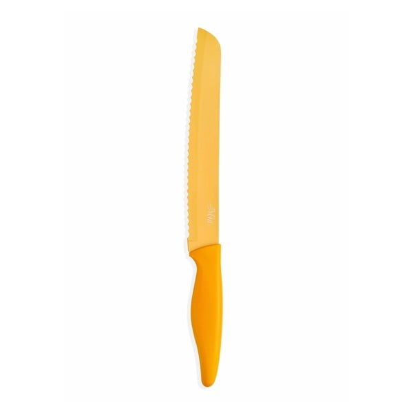 Oranžový nôž na pečivo The Mia, dĺžka 20 cm