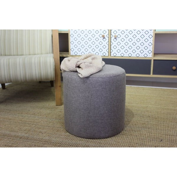 Sivý taburet Silindir – Balcab Home-image-3