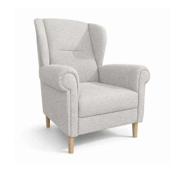 Béžové kreslo ušiak Swan – Ropez