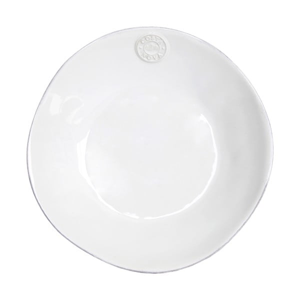 Biely kameninový polievkový tanier Costa Nova Nova, ⌀ 25 cm