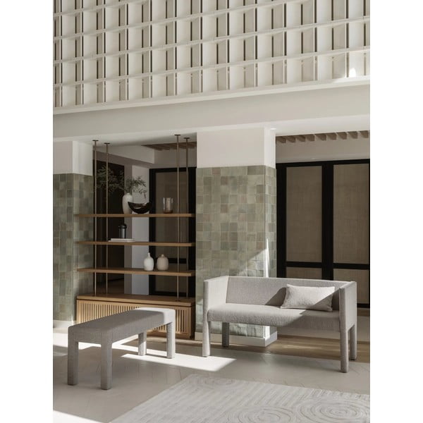 Béžová lavica z textílie buklé Sitta – Blomus-image-1