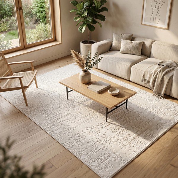 Krémovobiely koberec 160x230 cm Celeste – ESTE-image-1
