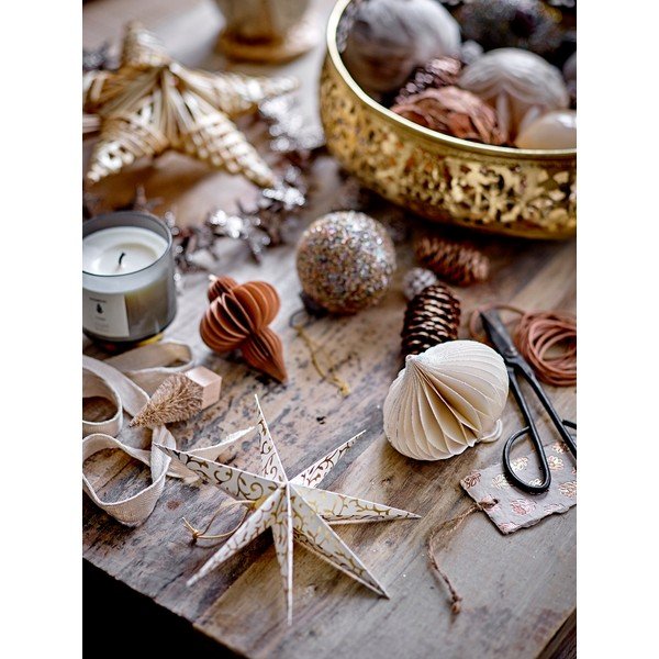 Papierové vianočné ozdoby v súprave 2 ks Lecce – Bloomingville-image-1