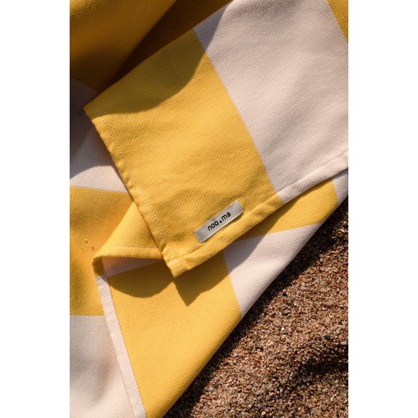 Žltá bavlnená plážová osuška 100x160 cm Su – noo.ma-image-2