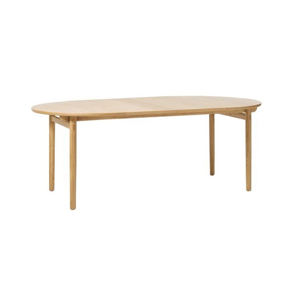 Okrúhly rozkladací jedálenský stôl v dekore duba ø 120 cm Carno – Unique Furniture-image-3